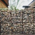 Spawana siatkowa ściana z gabionu kosza
